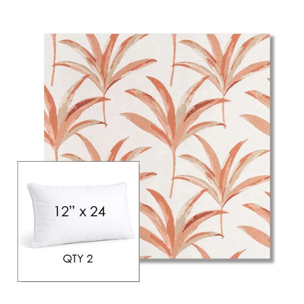 Picture of Martinique Mango | 12" x 24" Lumbar Sunbrella® Outdoor Pillow