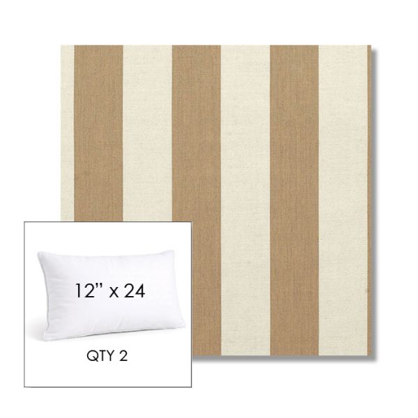 Picture of Maxim Heather Beige | 12" x 24" Lumbar Sunbrella® Outdoor Pillow