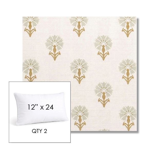 Picture of Mira Seasalt | 12" x 24" Lumbar Sunbrella® Outdoor Pillow