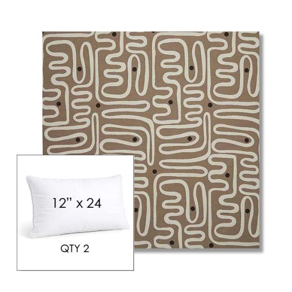 Picture of Nema Pampas | 12" x 24" Lumbar Sunbrella® Outdoor Pillow