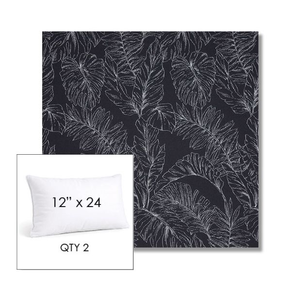 Picture of Palma Bahama | 12" x 24" Lumbar Sunbrella® Outdoor Pillow