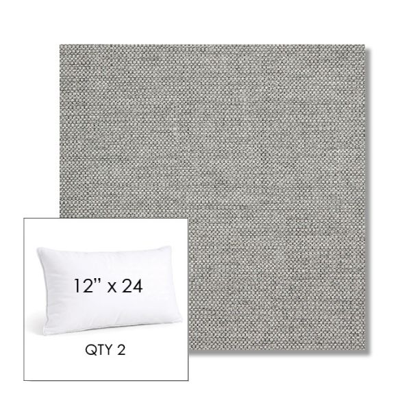 Picture of Piazza Stone | 12" x 24" Lumbar Sunbrella® Outdoor Pillow