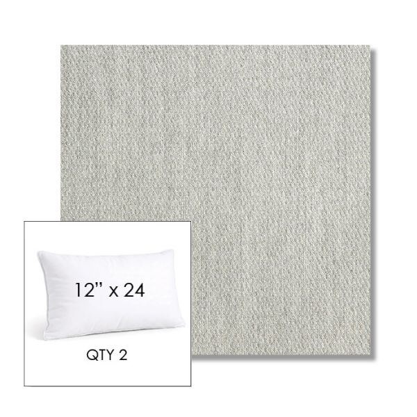 Picture of Pique Gravel | 12" x 24" Lumbar Sunbrella® Outdoor Pillow