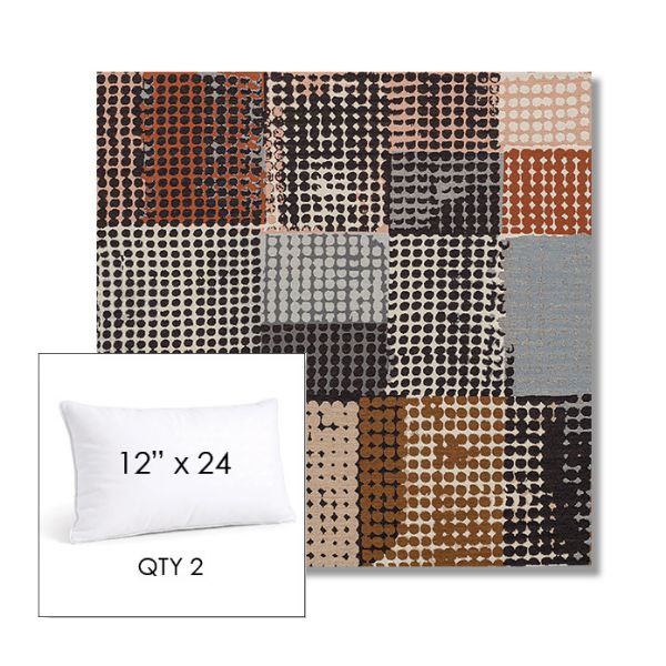Picture of Pop Punchcard | 12" x 24" Lumbar Sunbrella® Outdoor Pillow