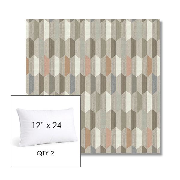 Picture of Precise Fawn | 12" x 24" Lumbar Sunbrella® Outdoor Pillow