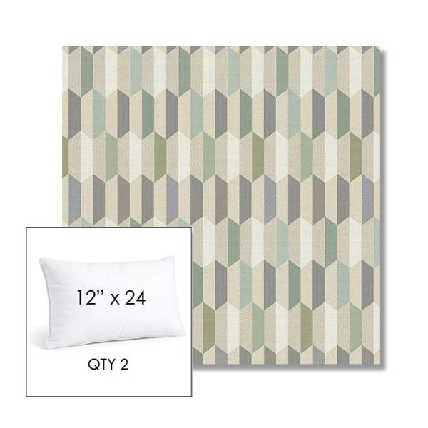 Picture of Precise Spring | 12" x 24" Lumbar Sunbrella® Outdoor Pillow