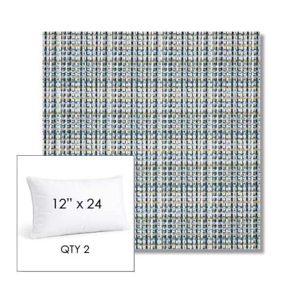 Picture of Principle Lagoon | 12" x 24" Lumbar Sunbrella® Outdoor Pillow