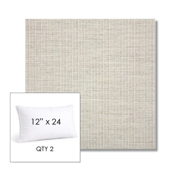 Picture of Proven Dove | 12" x 24" Lumbar Sunbrella® Outdoor Pillow