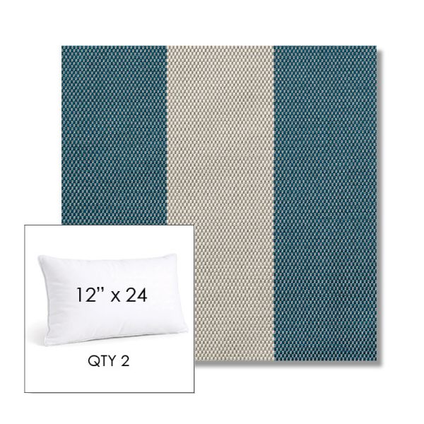 Picture of Rothko Curacao | 12" x 24" Lumbar Sunbrella® Outdoor Pillow