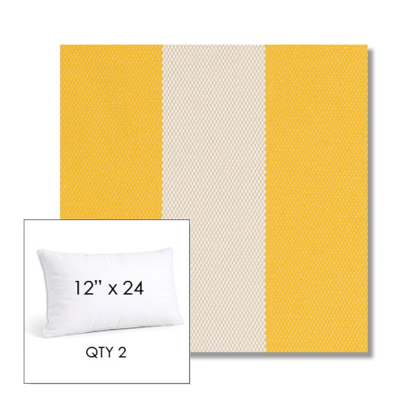 Picture of Rothko Lemonade | 12" x 24" Lumbar Sunbrella® Outdoor Pillow