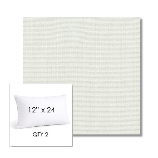 Picture of Sailcloth Salt | 12" x 24" Lumbar Sunbrella® Outdoor Pillow