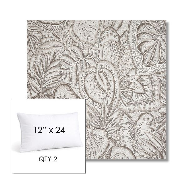 Picture of Sensibility Linen | 12" x 24" Lumbar Sunbrella® Outdoor Pillow