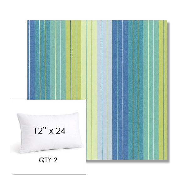 Picture of Seville Seaside | 12" x 24" Lumbar Sunbrella® Outdoor Pillow