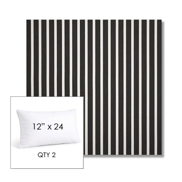 Picture of Shore Classic | 12" x 24" Lumbar Sunbrella® Outdoor Pillow