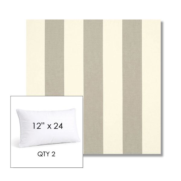 Picture of Solana Seagull | 12" x 24" Lumbar Sunbrella® Outdoor Pillow