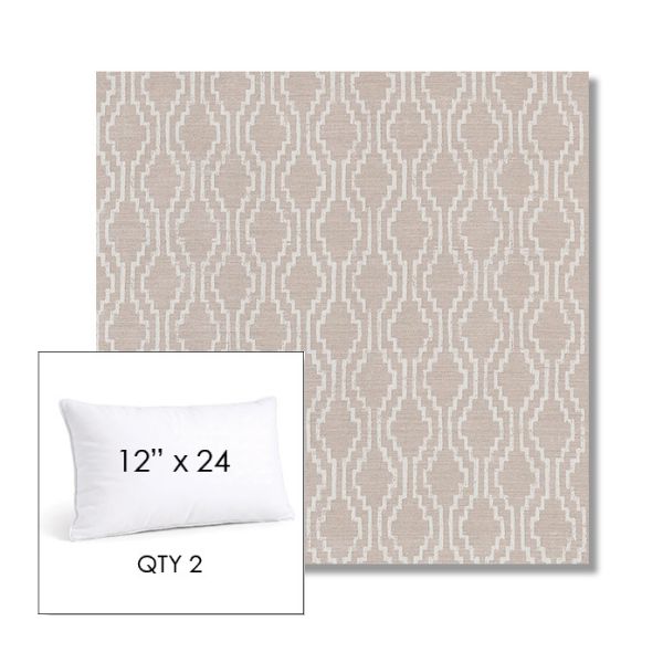 Picture of Solve Linen | 12" x 24" Lumbar Sunbrella® Outdoor Pillow