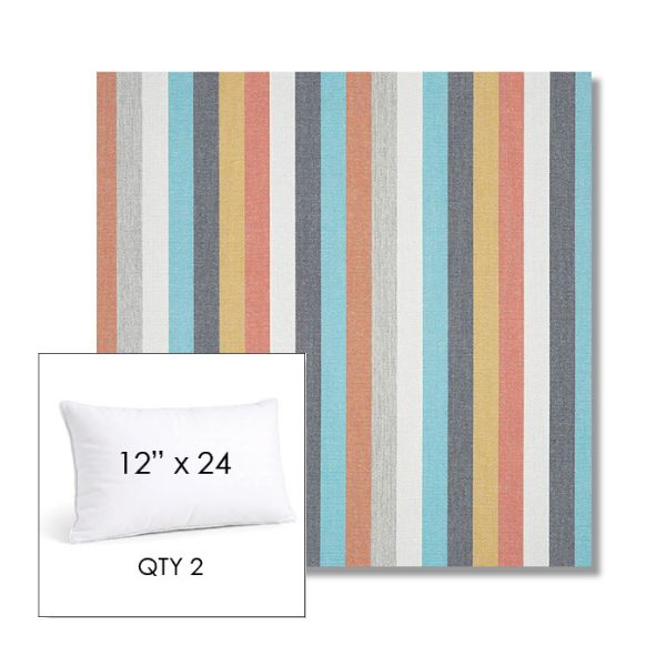 Picture of Surround Sunrise | 12" x 24" Lumbar Sunbrella® Outdoor Pillow