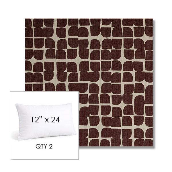 Picture of Toggle Plumberry | 12" x 24" Lumbar Sunbrella® Outdoor Pillow