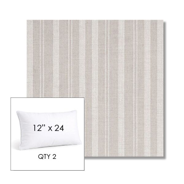 Picture of Tranquil Linen | 12" x 24" Lumbar Sunbrella® Outdoor Pillow