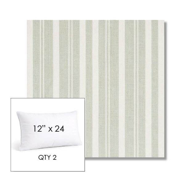 Picture of Tranquil Sage | 12" x 24" Lumbar Sunbrella® Outdoor Pillow