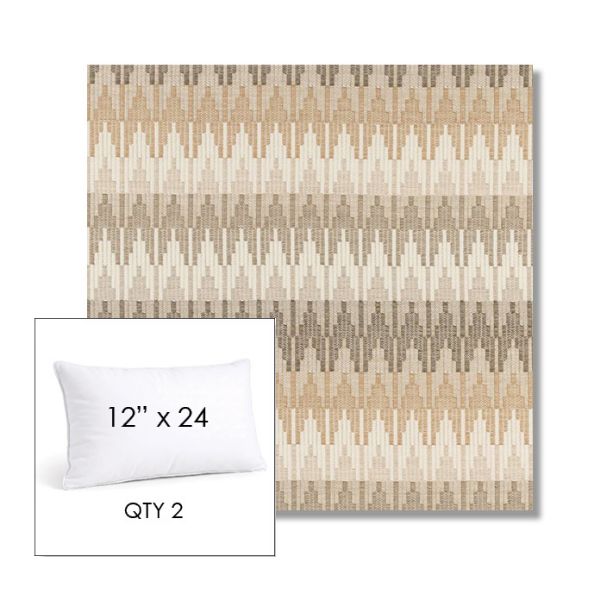 Picture of Valley Dune | 12" x 24" Lumbar Sunbrella® Outdoor Pillow