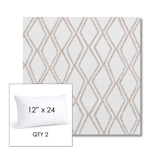 Picture of Voyage Dune | 12" x 24" Lumbar Sunbrella® Outdoor Pillow