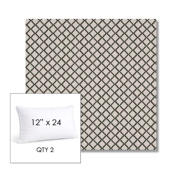 Picture of Yardly Hedge | 12" x 24" Lumbar Sunbrella® Outdoor Pillow