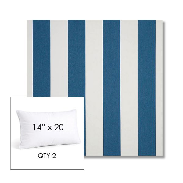 Picture of Cabana Regatta | 14" x 20" Lumbar Sunbrella® Outdoor Pillow