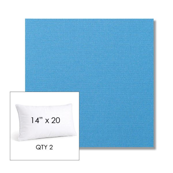 Picture of Canvas Capri | 14" x 20" Lumbar Sunbrella® Outdoor Pillow