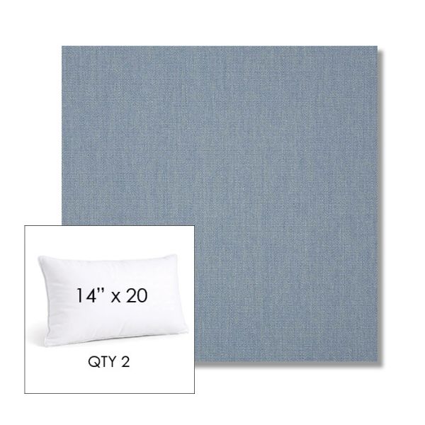 Picture of Canvas Haze | 14" x 20" Lumbar Sunbrella® Outdoor Pillow