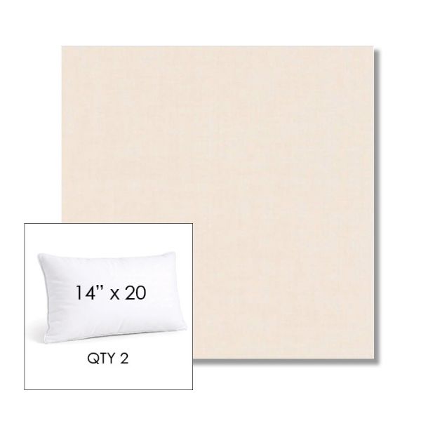 Picture of Cast Bisque | 14" x 20" Lumbar Sunbrella® Outdoor Pillow