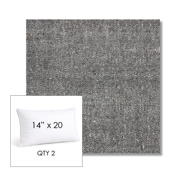 Picture of Chartres Granite | 14" x 20" Lumbar Sunbrella® Outdoor Pillow