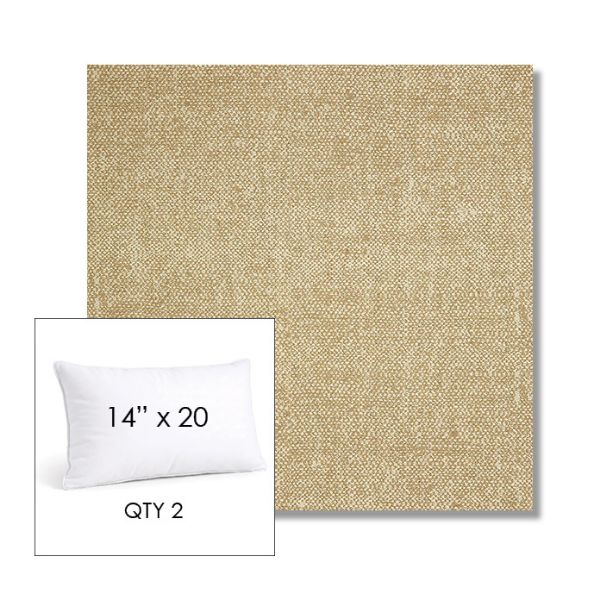 Picture of Chartres Hemp | 14" x 20" Lumbar Sunbrella® Outdoor Pillow