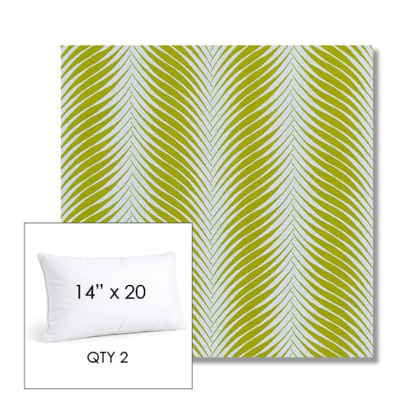 Picture of Clock Out Frond | 14" x 20" Lumbar Sunbrella® Outdoor Pillow