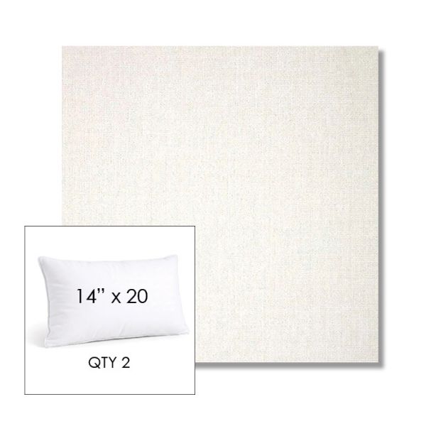 Picture of Crush Snow | 14" x 20" Lumbar Sunbrella® Outdoor Pillow