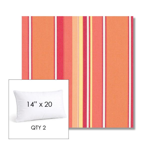 Picture of Dolce Mango | 14" x 20" Lumbar Sunbrella® Outdoor Pillow