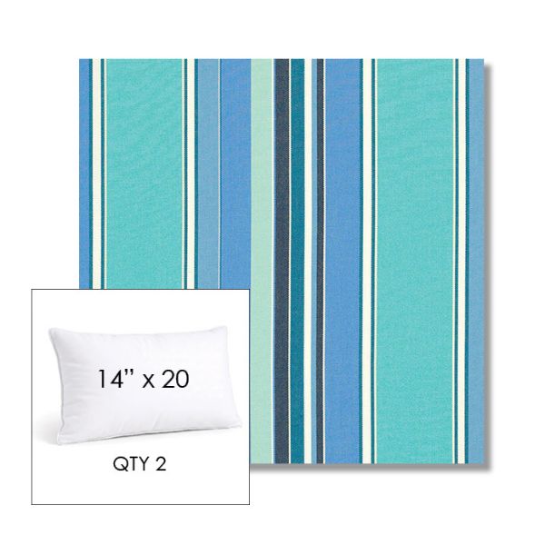 Picture of Dolce Oasis | 14" x 20" Lumbar Sunbrella® Outdoor Pillow