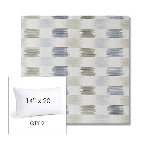 Picture of Dream Mist | 14" x 20" Lumbar Sunbrella® Outdoor Pillow