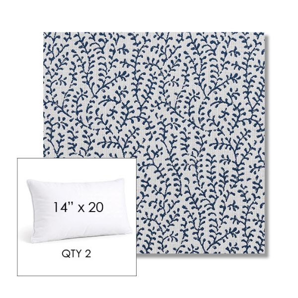 Picture of Eberly Peacock | 14" x 20" Lumbar Sunbrella® Outdoor Pillow