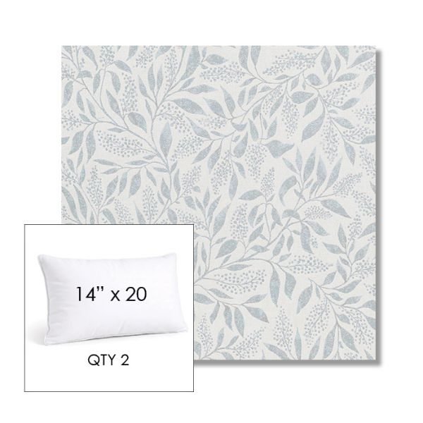 Picture of Exquisite Mist | 14" x 20" Lumbar Sunbrella® Outdoor Pillow