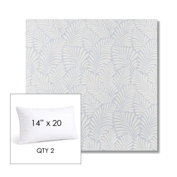 Picture of Frond Sky | 14" x 20" Lumbar Sunbrella® Outdoor Pillow