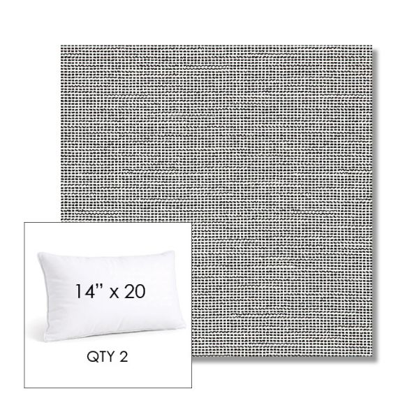 Picture of Kudos Newsprint | 14" x 20" Lumbar Sunbrella® Outdoor Pillow