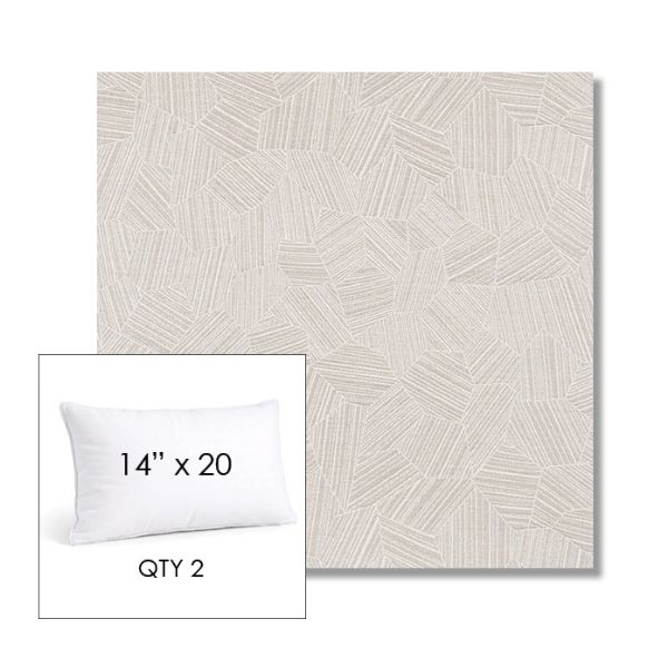 Picture of Leaf Structure Cloud | 14" x 20" Lumbar Sunbrella® Outdoor Pillow