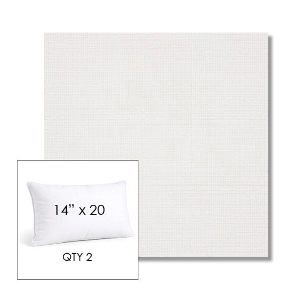 Picture of Linville Snow | 14" x 20" Lumbar Sunbrella® Outdoor Pillow