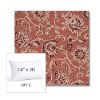 Picture of Martha Floral Rose Vine | 14" x 20" Lumbar Sunbrella® Outdoor Pillow