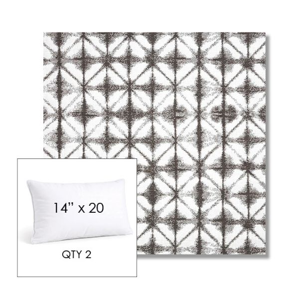 Picture of Midori Stone | 14" x 20" Lumbar Sunbrella® Outdoor Pillow