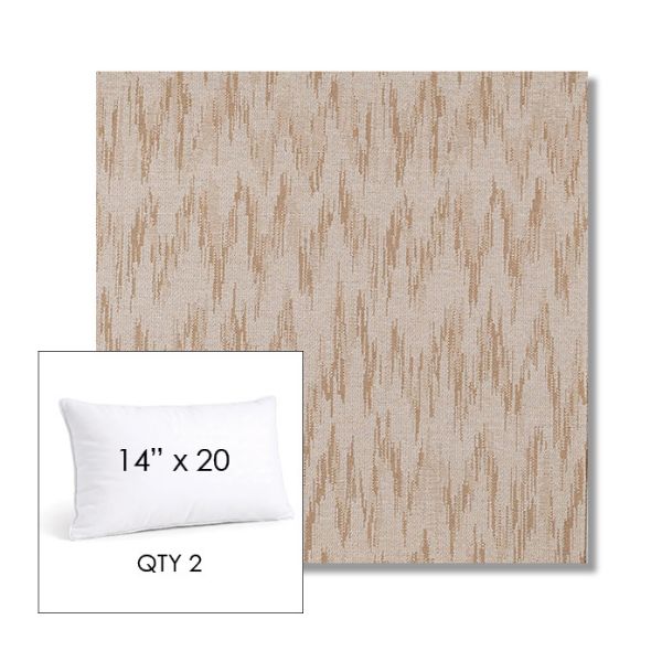 Picture of Mountains Sand | 14" x 20" Lumbar Sunbrella® Outdoor Pillow