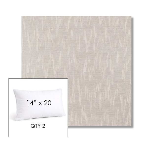 Picture of Mountains Snow | 14" x 20" Lumbar Sunbrella® Outdoor Pillow