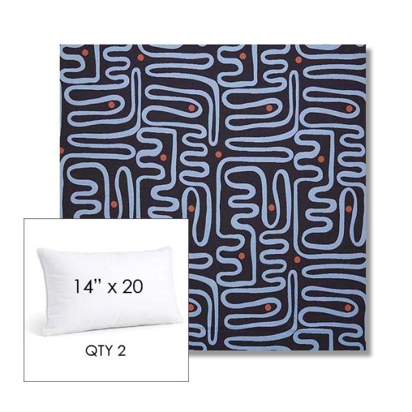 Picture of Nema Lazuli | 14" x 20" Lumbar Sunbrella® Outdoor Pillow