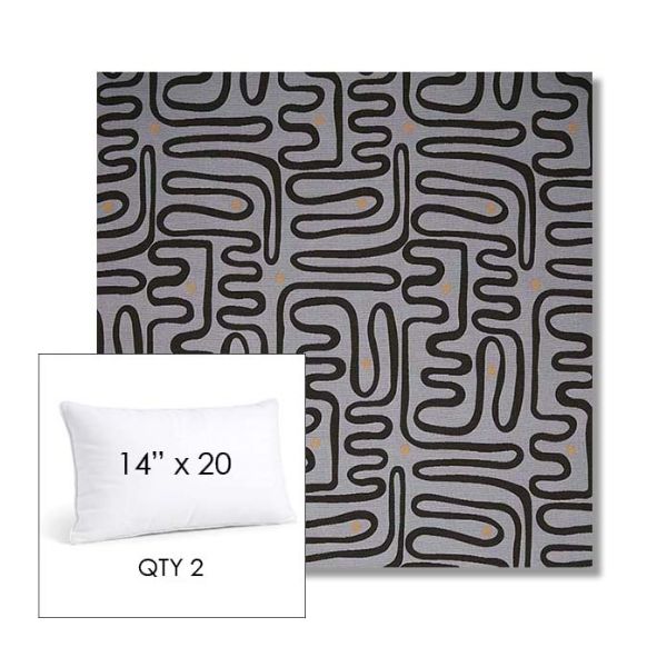 Picture of Nema Moonlight | 14" x 20" Lumbar Sunbrella® Outdoor Pillow